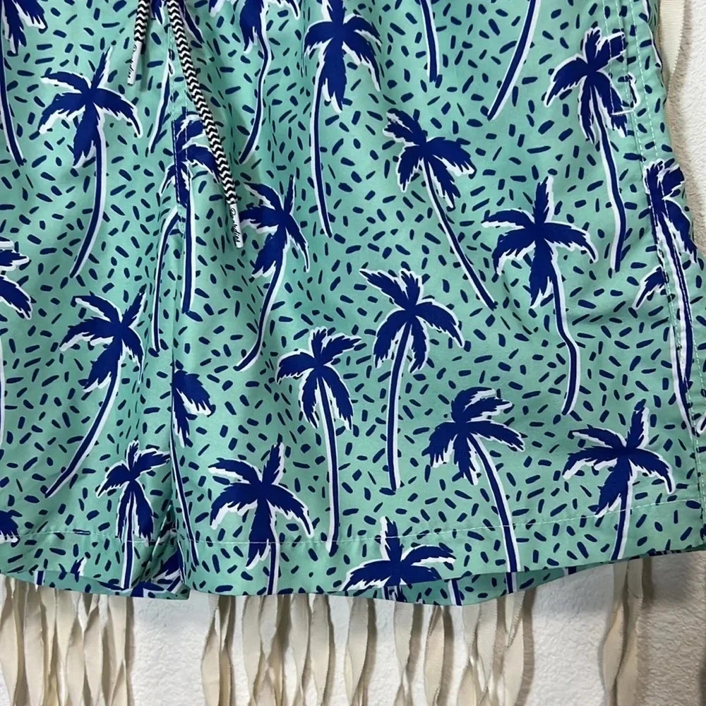 Men's Boardies Palm Tree Print Swim Trunks